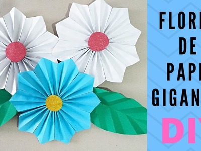 COMO HACER FLORES GIGANTES DE PAPEL | GIANT PAPER FLOWERS
