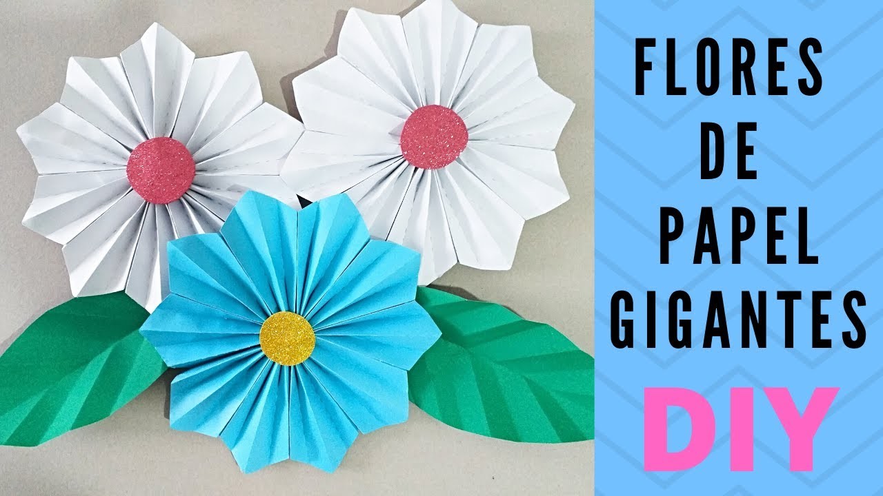 COMO HACER FLORES GIGANTES DE PAPEL | GIANT PAPER FLOWERS