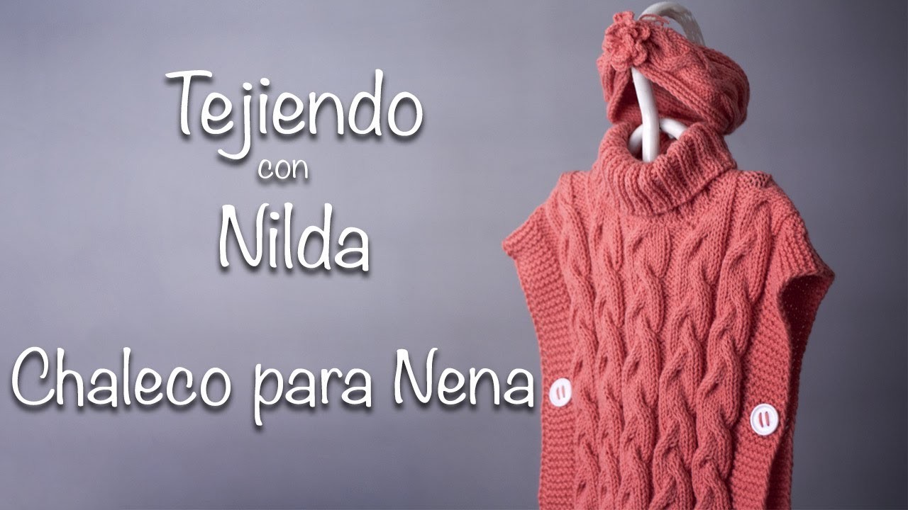 Cómo tejer chaleco para Nena de 6 a 8 años. How to knit a girl vest
