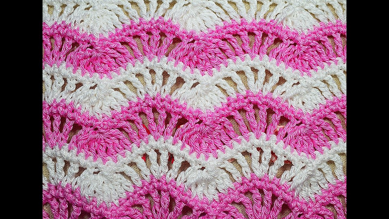 Como tejer puntada a crochet zig zag en ondas muy  fácil y rápida  @Majovel crochet english