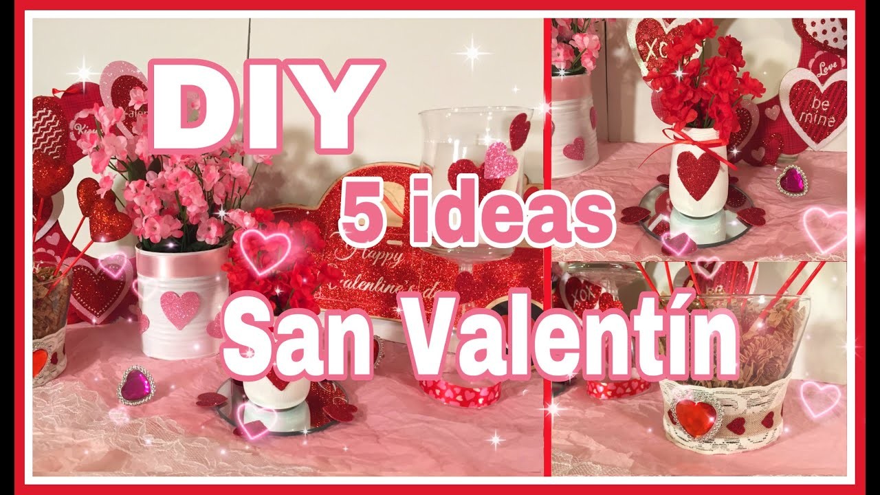 Decoraciones para el dia de San Valentin.Manualidades faciles para el 14 de febrero.DIY Dollar Tree