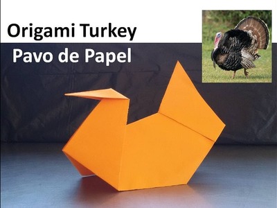 Easy Origami Turkey ????, DIY Handmade Bird Paper Crafts - Pavo de Papel, Manualidades de Animales
