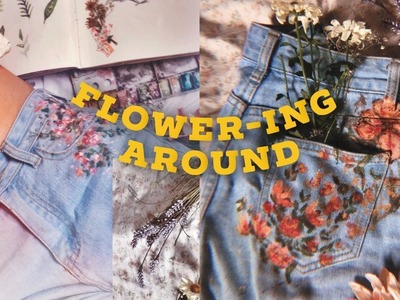 ????Flower-ing around. pintando mi ropa + sorteo con BathCollection