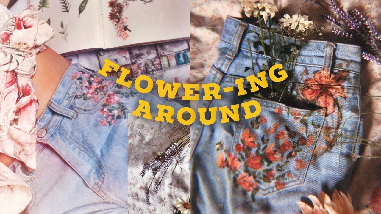 ????Flower-ing around. pintando mi ropa + sorteo con BathCollection
