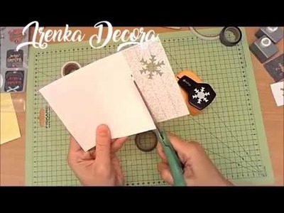 ❄️ NAVIDAD!!! Como hacer MARCAPAGINAS y COPOS de NIEVE? [principiantes] #SCRAPBOOK