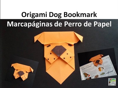 Origami Dog ???? Bookmark, DIY Book Paper Crafts - Marcapáginas de Perro de Papel, Manualidades Libros