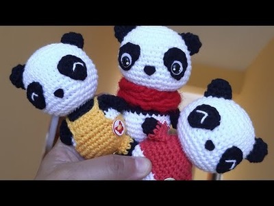 Panda amigurumi tejido a crochet