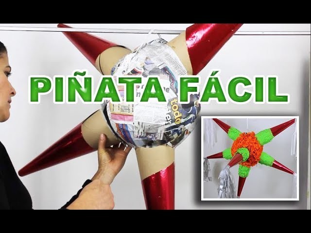 PIÑATA de picos (estrella). En 5 pasos