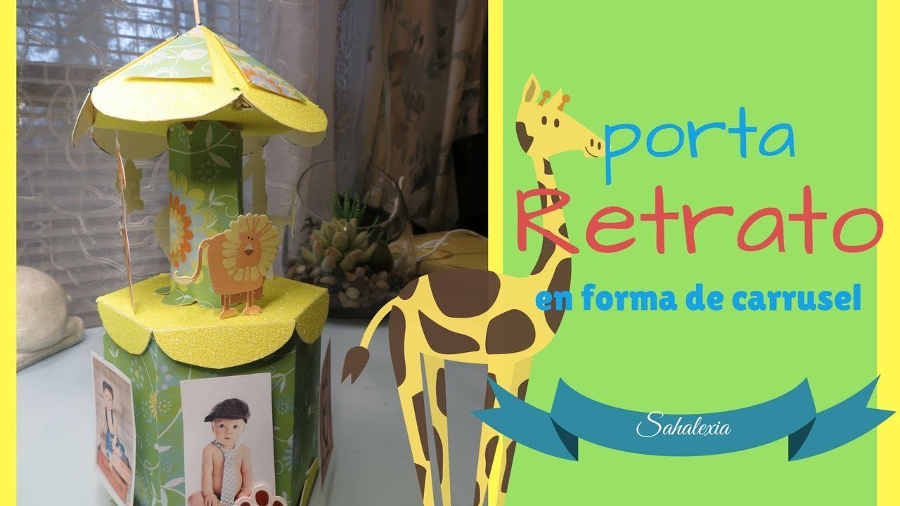 #portaretrato   Porta retrarto en forma de carrusel. Paso a paso