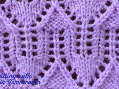 TEJIDOS A DOS AGUJAS: 68- Rombos Mixtos.KNITTING WITH TWO NEEDLES: Mixed Rhombuses