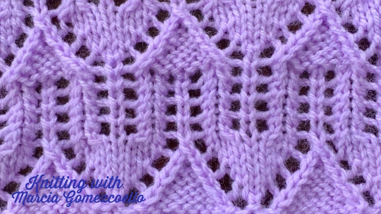 TEJIDOS A DOS AGUJAS: 68- Rombos Mixtos.KNITTING WITH TWO NEEDLES: Mixed Rhombuses