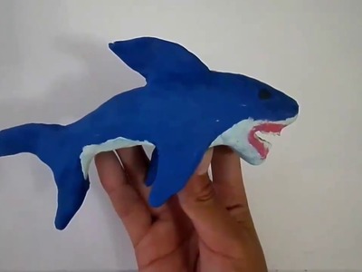 Tiburón de plastilina, modelado paso a paso.