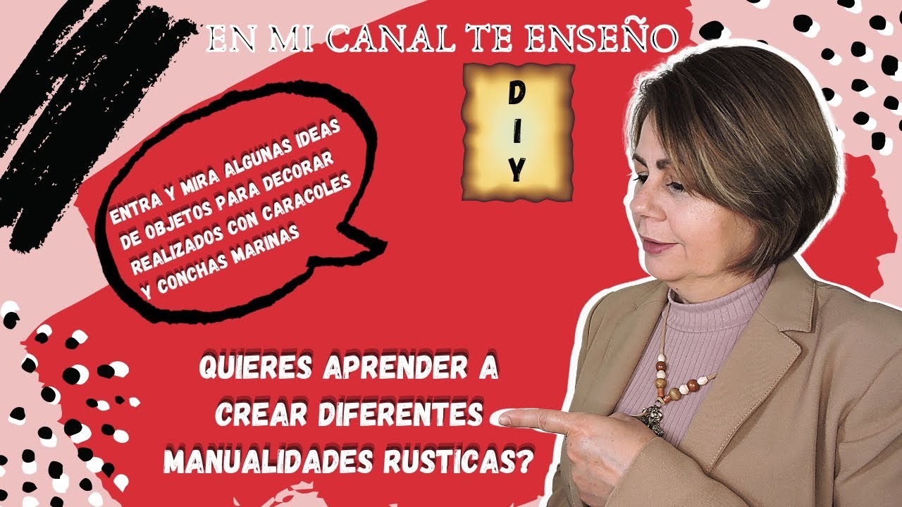 Trailer del canal, decoraciones rusticas para el hogar realizadas con caracoles y conchas de mar