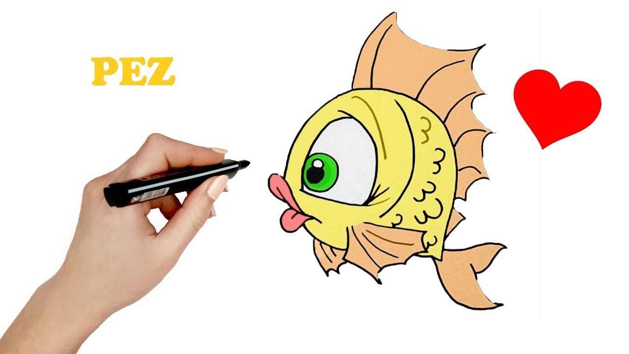COMO DIBUJAR PEZ KAWAII PASO A PASO Dibujos kawaii faciles ???? How to draw a fish