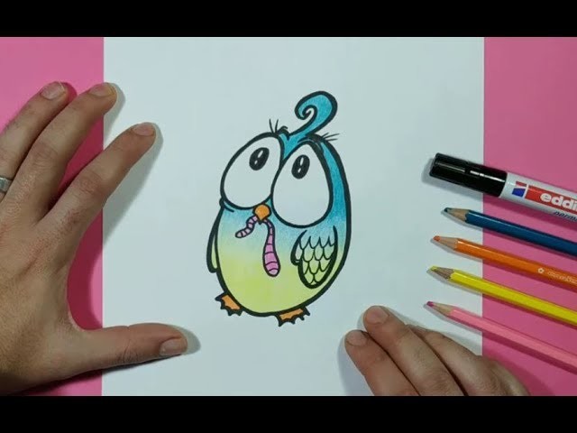 Como dibujar un pajaro paso a paso 12 | How to draw a bird 12