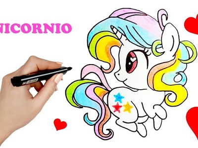 COMO DIBUJAR UN UNICORNIO KAWAII FACIL ???? PASO A PASO ???? Como dibujar un unicornio bebe