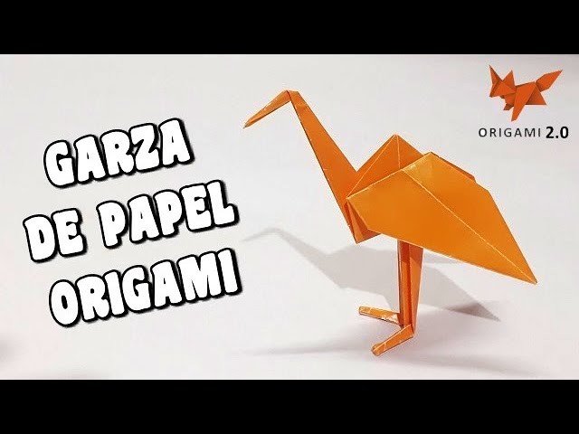 ????️ Cómo Hacer una GARZA DE PAPEL | (Origami Herons)