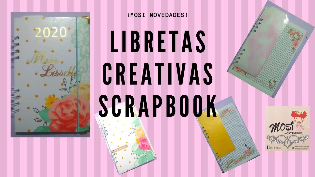 Ideas Creativas para tus libretas.SCRAPBOOK cuadernos