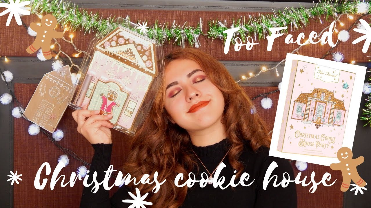 Maquillaje en forma de Casita de Jengibre! | TOO FACED Christmas Cookie House Party | Ccreativeart