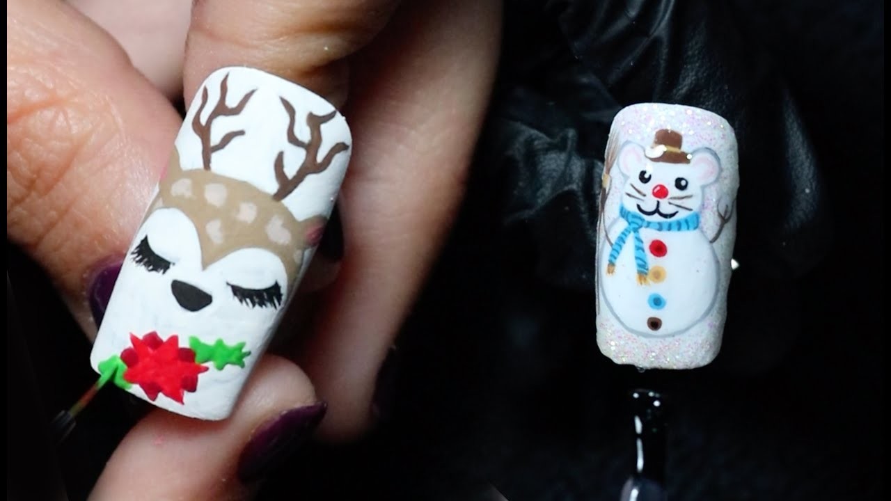 Mix Nail Art Easy Tutorial Christmas