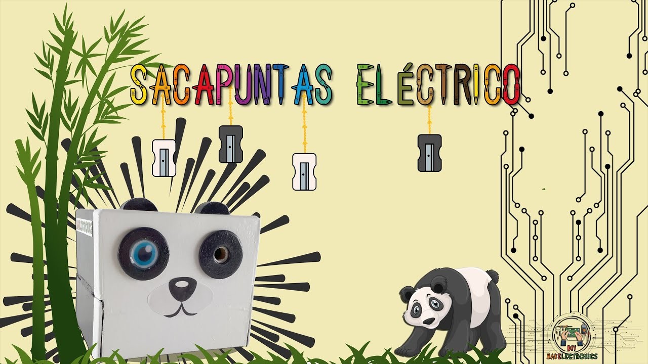 Sacapuntas eléctrico casero