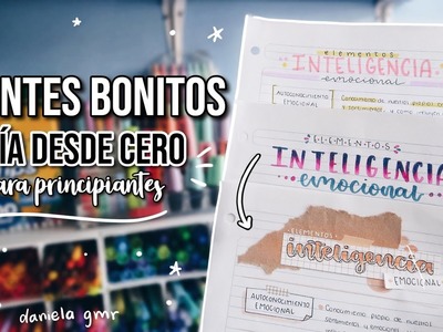 ???? APUNTES BONITOS DESDE CERO - tutorial para principiantes - DanielaGmr ✨
