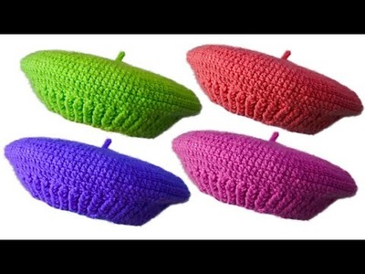 ????Boina a Crochet - Todas las Tallas - (Paso a Paso) crochet hats