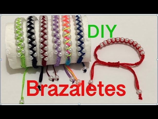 Como Hacer Brazaletes Macrame-  How to Make Friendship Band -DIY -Handmade Band-Jewelry-Bracelet