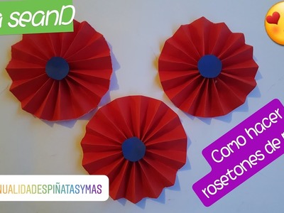 Como hacer rosetones de papel #DIY Manualidades