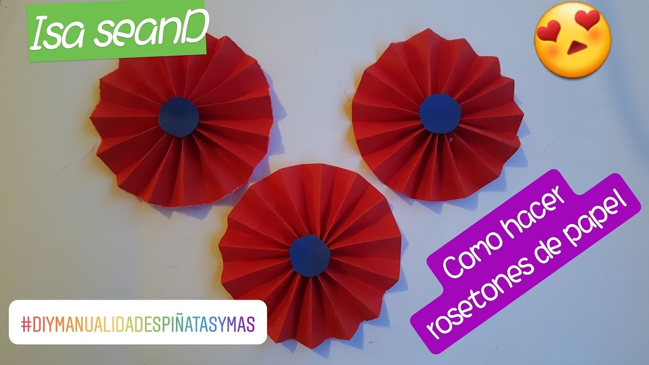 Como hacer rosetones de papel #DIY Manualidades