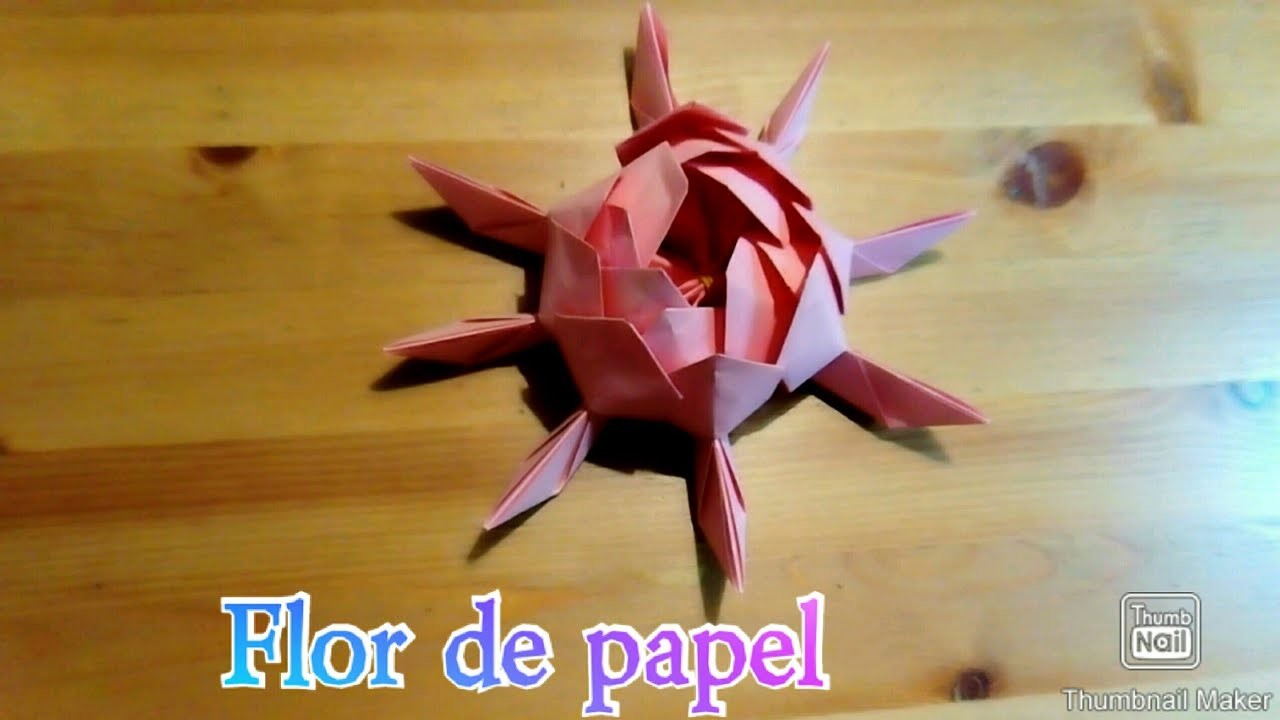 Diy- flor de papel, manualidades fáciles.