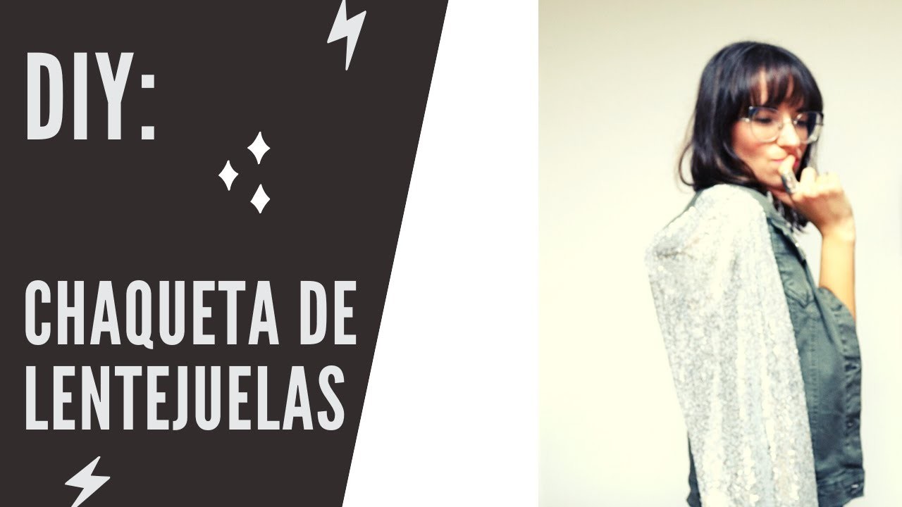 ESPECIAL NAVIDAD: DIY CHAQUETA DE LENTEJUELAS.SEQUIN sleeve jacket for HOLIDAYS!