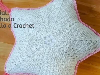 Estrella almohada #easycrochet #almohadas #crochet #facil