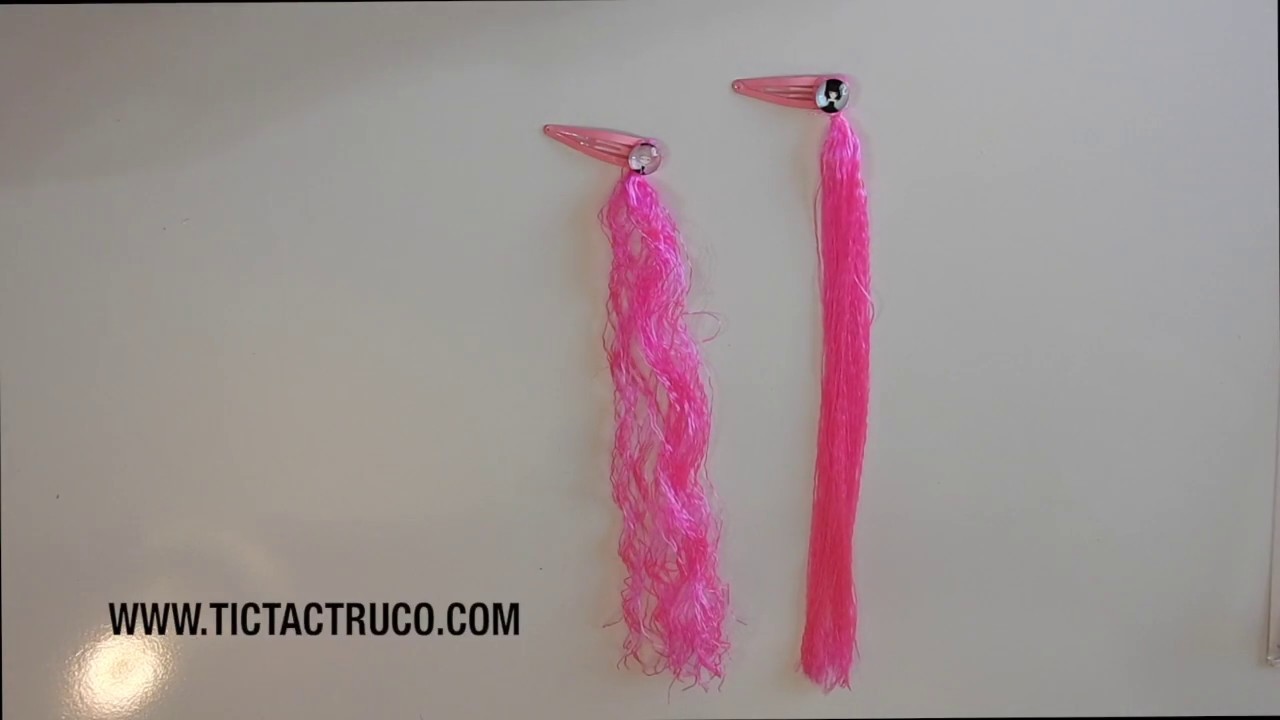 Extensiones de pelo caseras con cuerda para niña