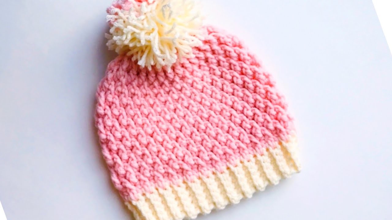 Gorro para bebe a crochet Como tejer gorrito para bebes Gorros a crochet paso a paso