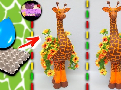 Haz tu propio Florero de jirafa en falsa cerámica solo con material reciclado | Epdlm