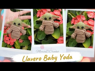 Llavero - Keychain Baby Yoda a crochet