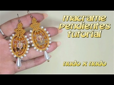 Macrame Pendientes  Tutorial