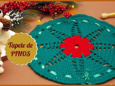 TAPETE DE PINOS - Tejido a Crochet