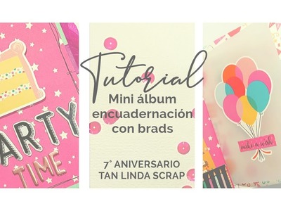 TUTORIAL: Mini álbum de scrapbook - encuadernación con brads. Scrapbooking - Kat Flores