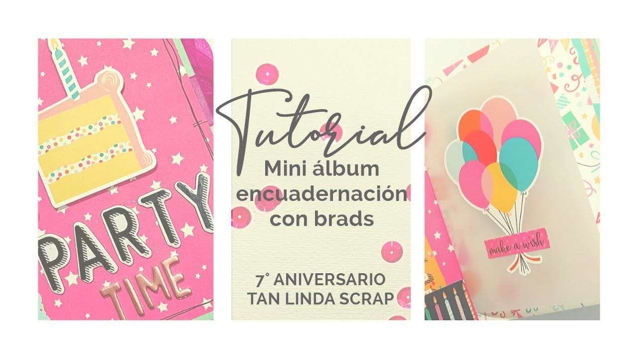 TUTORIAL: Mini álbum de scrapbook - encuadernación con brads. Scrapbooking - Kat Flores