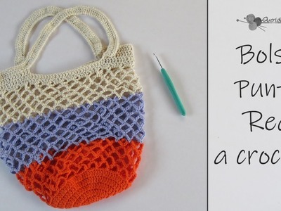 Bolsa a crochet en punto red - Crochet Net Bag ENGLISH SUB