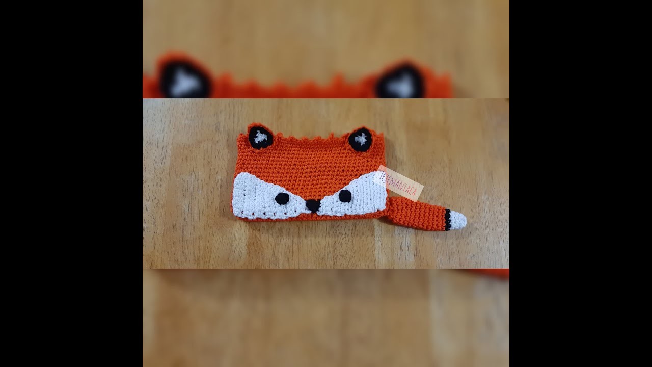 Cartuchera de zorro tejida a crochet (parte 1)