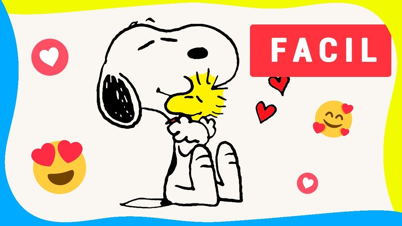 Como DIBUJAR y COLOREAR a SNOOPY FACIL ???? | Dibujos (FACILES) para COLOREAR #009 ✅