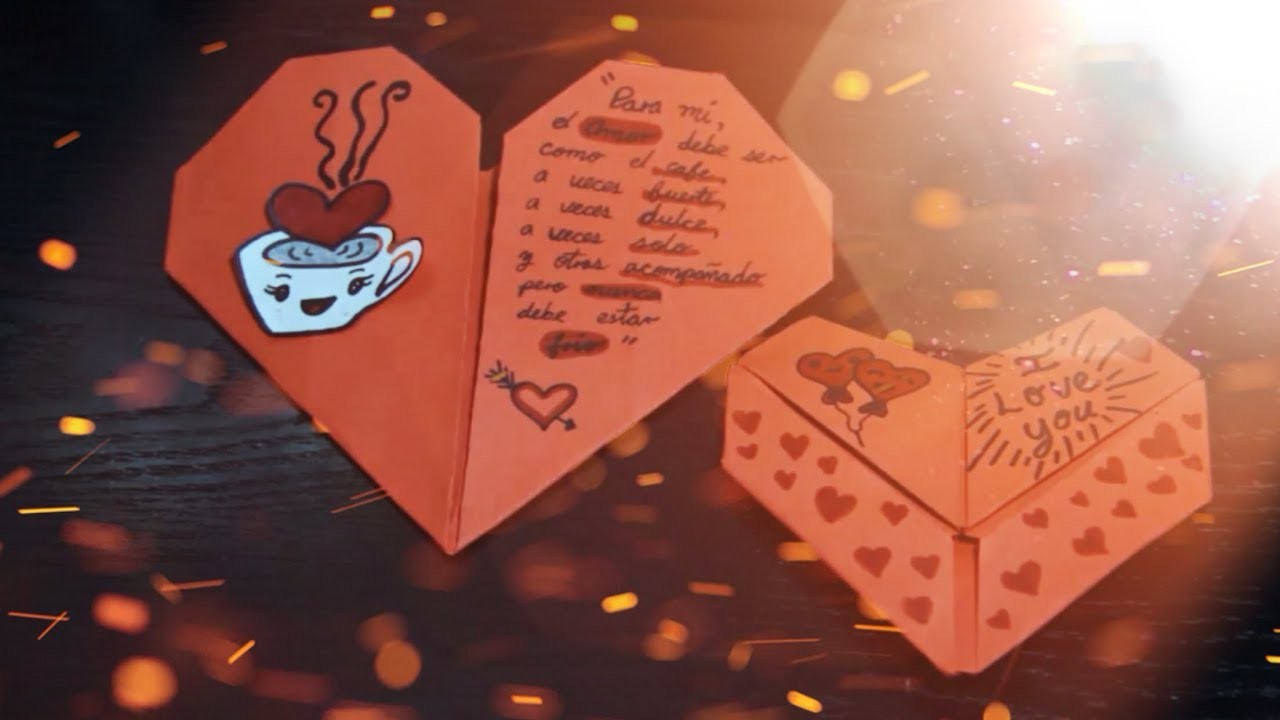 Como hacer cartas de corazon para el dia de San Valentine DIY