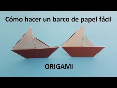 Cómo hacer un ⛵ Velero de papel FÁCIL ✅ | Origami Barco PASO A PASO