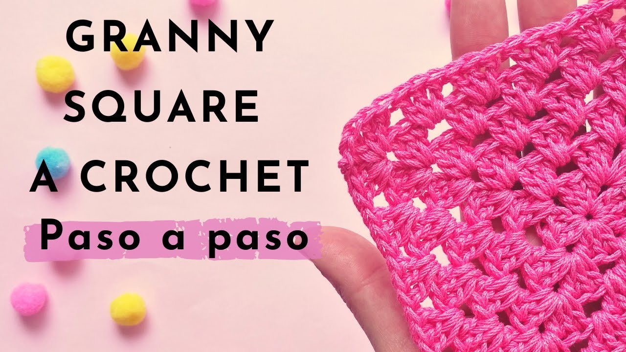 Cómo tejer cuadrado a crochet paso a paso. Granny Square. Crochet tutorial. Ganchillo. HANDMADE