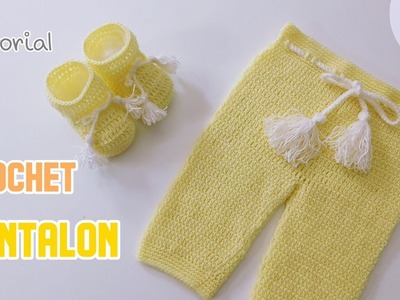 Como tejer un pantalón a crochet - ganchillo para bebe. Principiantes.  Parte 1