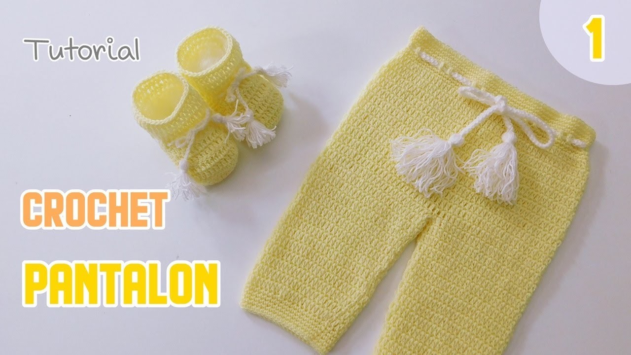 Como tejer un pantalón a crochet - ganchillo para bebe. Principiantes.  Parte 1