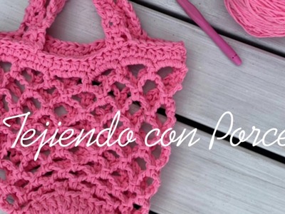 Crochet Mini #ecoporcebag Video 2 de 2